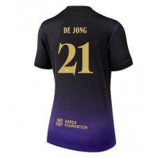 Barcelona Frenkie de Jong #21 Bortatröja Dam 2026-27 Korta ärmar